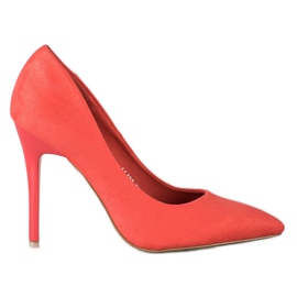 Kayla Clássico Coral Heels vermelho