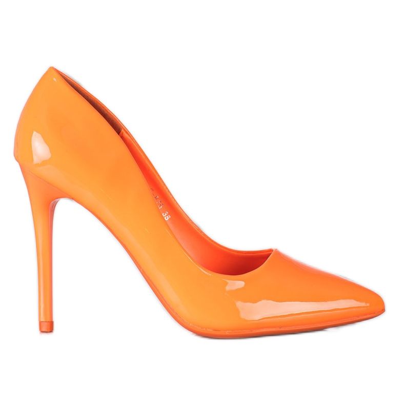SHELOVET Moda salto alto laranja