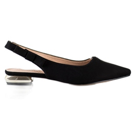 Filippo Sandálias Pretas com Salto Aberto preto