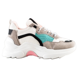 SHELOVET Tênis coloridos elegantes multicolorido