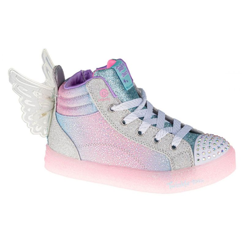 Skechers Shuffle Brights Glimmer Wings W 20254L-LBMT Sapato rosa multicolorido