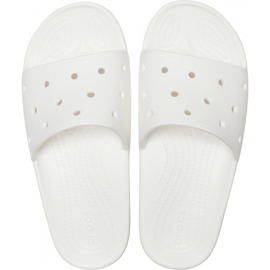 Chinelos femininos Crocs Classic Slide branco 206121 100