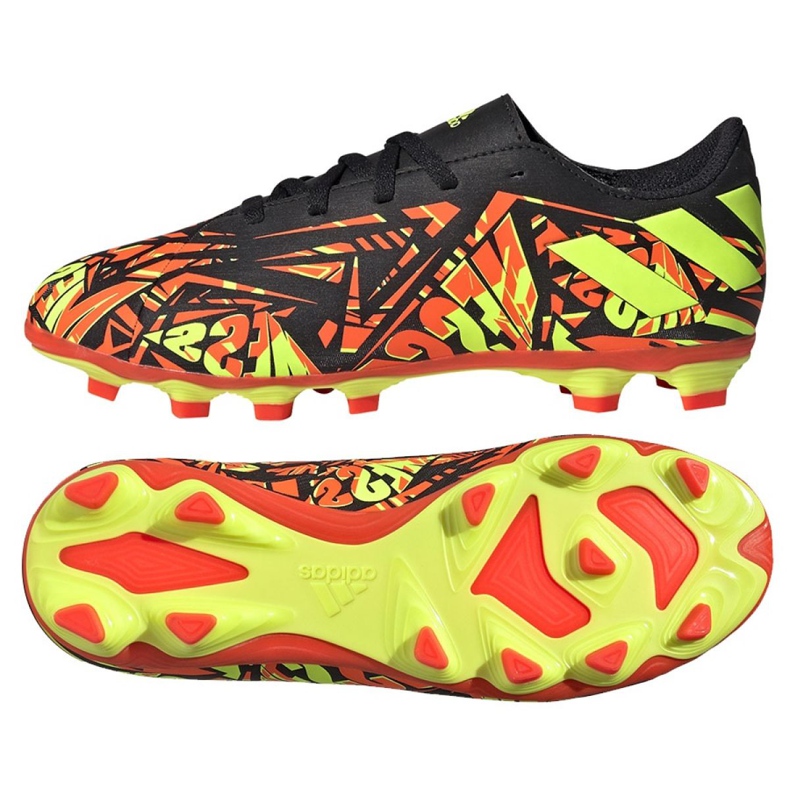 Chuteiras Adidas Nemeziz Messi.4 FxG Jr FW7312 multicolorido multicolorido