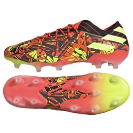 Chuteiras Adidas Nemeziz Messi.1 Fg M FW7323 azul marinho, multicolorido multicolorido