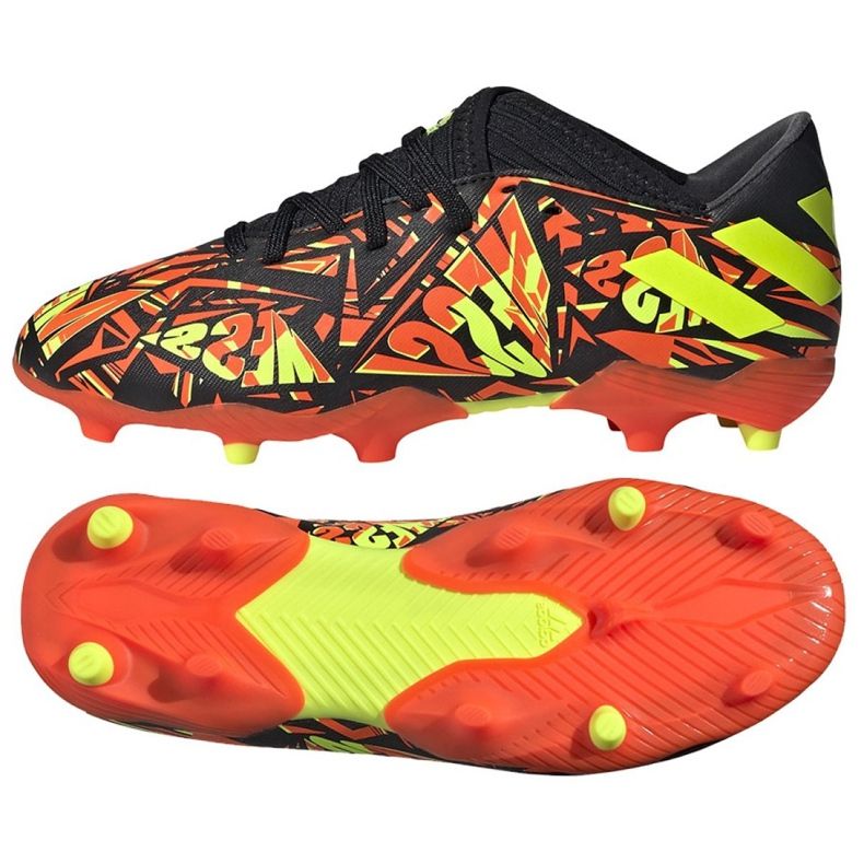 Chuteiras Adidas Nemeziz Messi.3 Fg Jr FW7315 multicolorido multicolorido