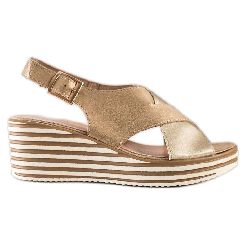 Sandálias Douradas em Cunha Sergio Leone dourado