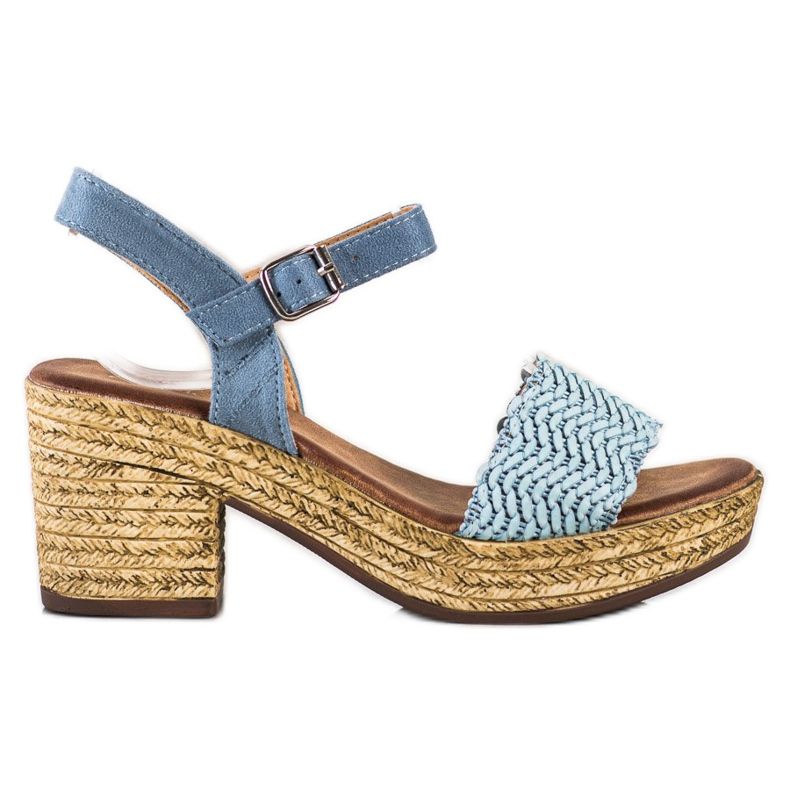 Evento Sandálias em uma barra larga azul