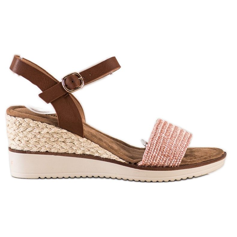 Evento Sandálias Trançadas Leves castanho rosa