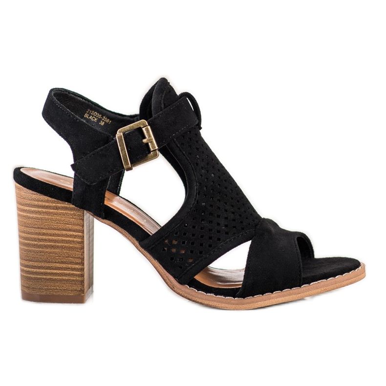 Evento Sandálias a céu aberto na primavera preto