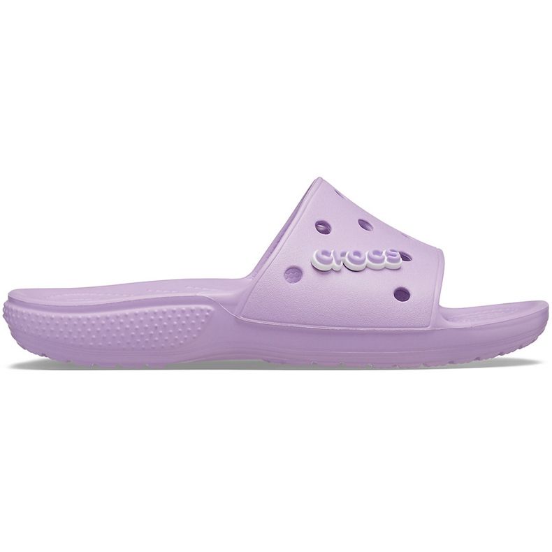 Chinelos femininos Crocs Classic Slide roxo 206121 5PR tolet