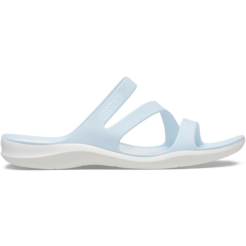 Chinelos femininos da Crocs Swiftwater azul-branco 203998 4JQ