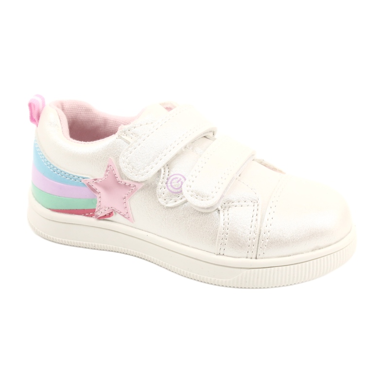 Evento Sapatos esportivos para meninas com uma estrela 21dz23-3904 branco Evento Sapatos esportivos para meninas com uma estrela 21dz23-3904 branco