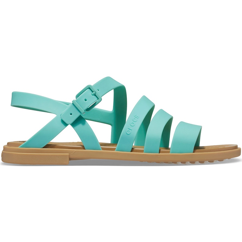 Sandálias femininas Crocs Sandália Tulum menta 206107 3U3 verde