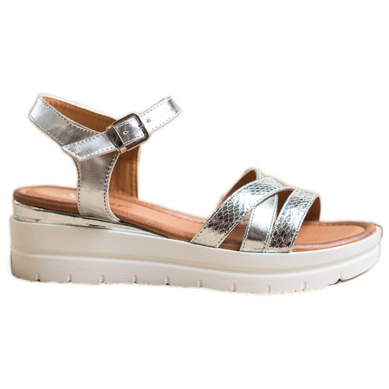 Seastar Sandálias na plataforma prata