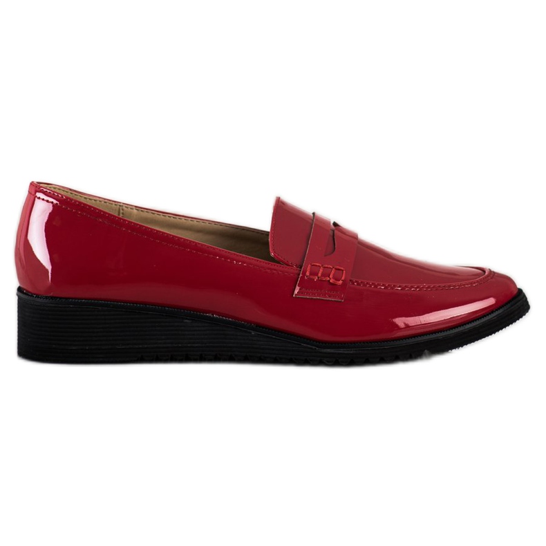 Goodin Mocassins elegantes cor de vinho vermelho