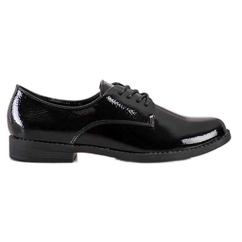 SHELOVET Sapatos de amarrar clássicos preto