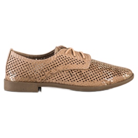 SHELOVET Sapatos abertos para a primavera marrom multicolorido