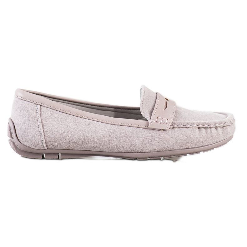 SHELOVET Mocassins Cinzentos Confortáveis cinza