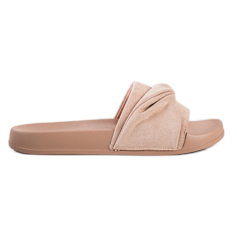 Chinelos confortáveis ​​de camurça VINCEZA castanho