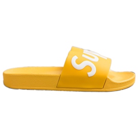 Seastar Chinelos super borracha branco amarelo