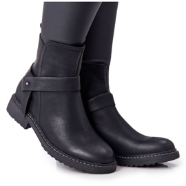 PJ1 Botas quentes femininas pretas trabalhadoras Alivia preto
