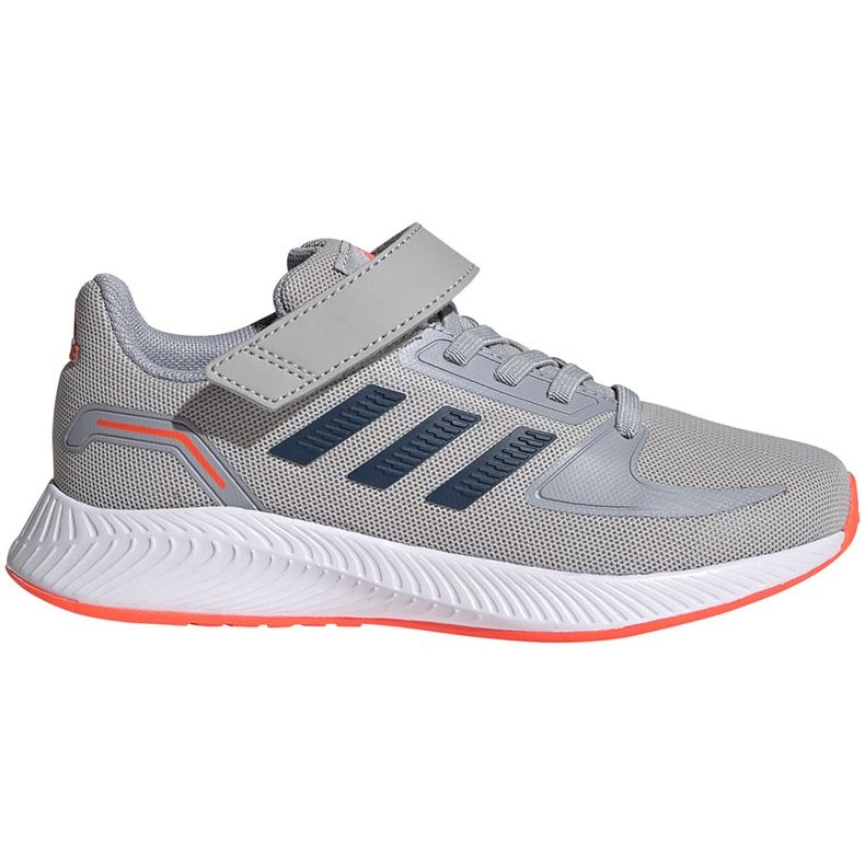Calçado infantil Grey Adidas Runfalcon 2.0 FZ0115 laranja cinza