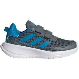 Sapatos infantis Adidas Tensaur Run C cinza-azul FY9198