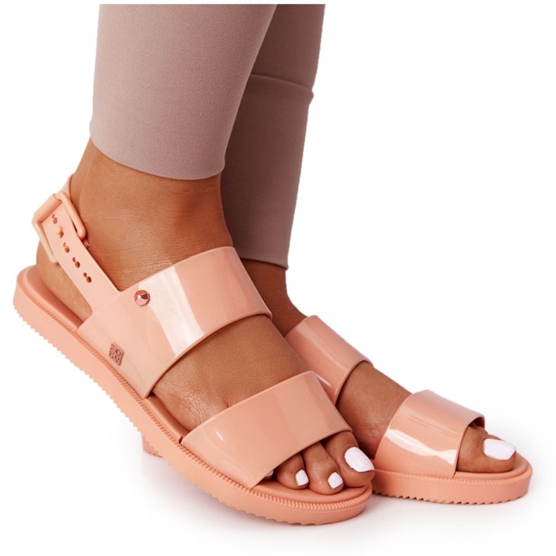 Sandálias de borracha ecológicas perfumadas ZAXY HH285164 laranja bege