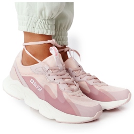Sapatos esportivos femininos Memory Foam Big Star HH274811 rosa Sapatos esportivos femininos Memory Foam Big Star HH274811 rosa