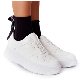 PS1 Calçados esportivos femininos com plataforma. Branco This Is Me