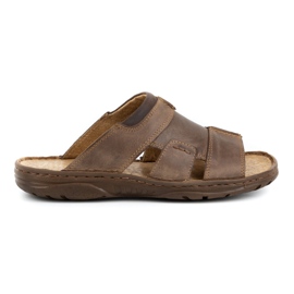 Polbut Chinelos masculinos 358 castanhos marrom