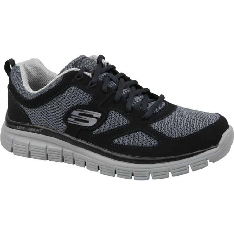 Skechers Burns Agoura M 52635-BKGY Sapato preto
