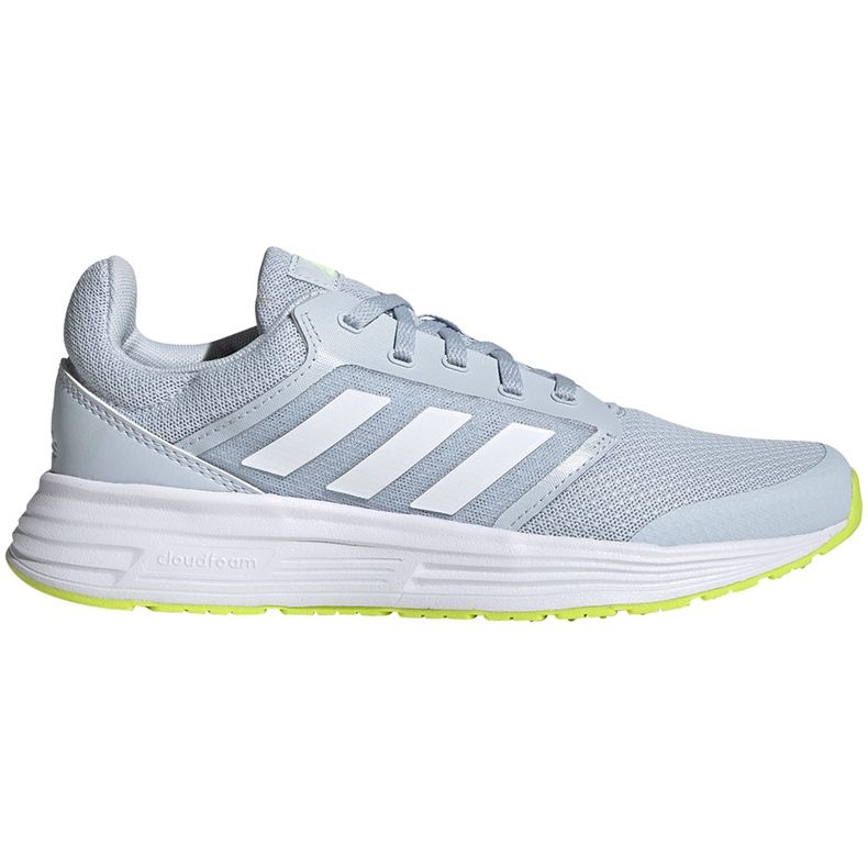 Tênis de corrida feminino cinza Adidas Galaxy 5 FY6745