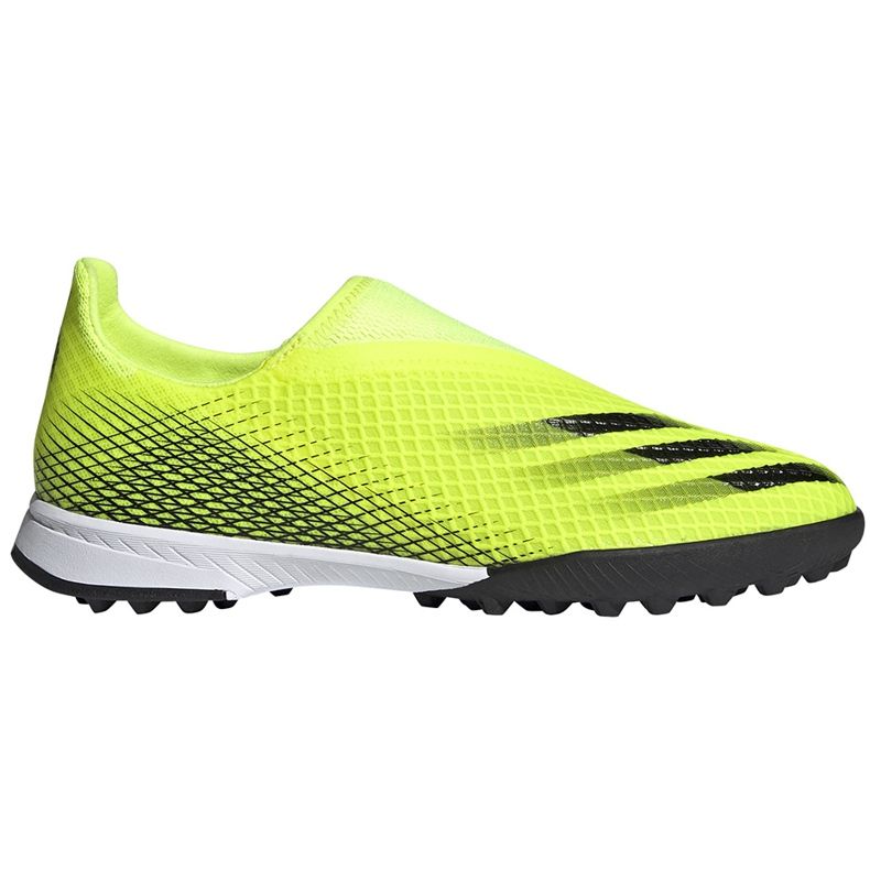 Chuteiras Adidas X Ghosted.3 Ll Tf Junior amarelo-preto FW6982