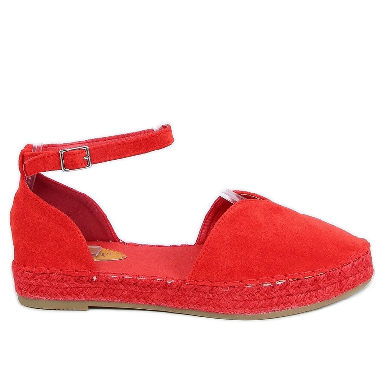 Alpercatas para mulheres com um corte vermelho 1219 vermelho