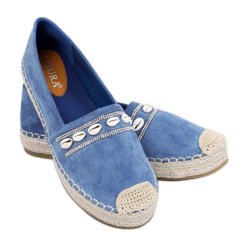 Alpercatas azuis com conchas 6771 Azul