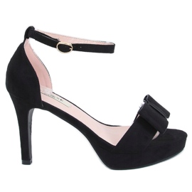 Sandálias plataforma pretas 9R32 pretas preto