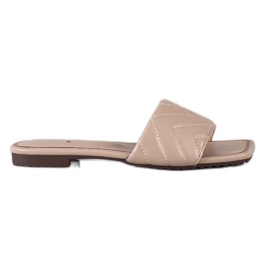 S. BARSKI Chinelos acolchoados S.BARSKI bege S. BARSKI Chinelos acolchoados S.BARSKI bege