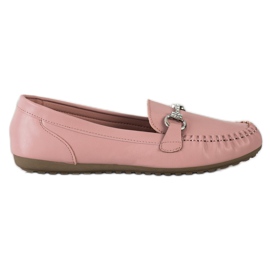 Queentina Mocassins Elegantes Com Zircônia Cúbica rosa