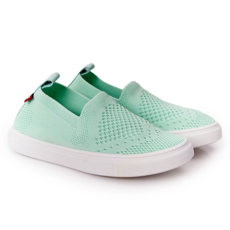 Tênis infantis deslizantes Big Star HH374101 Mint Slip-On verde