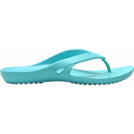 Sandálias femininas Kadee Ii Flip W da Crocs turquesa 202492 40M azul
