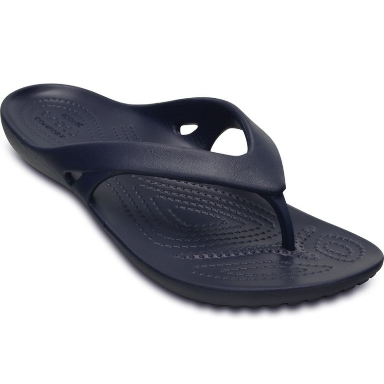 Chinelos femininos Crocs Kadee Ii Flip W azul marinho 202492 410