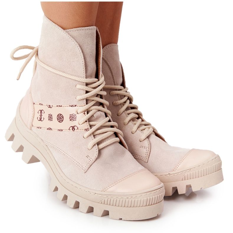 Botas de camurça Workery Lewski Shoes 2942-0 Light Beż bege