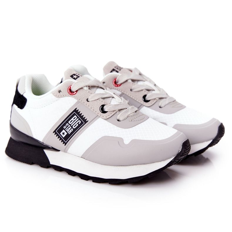Sapatos esportivos infantis de espuma de memória Big Star HH374168 branco