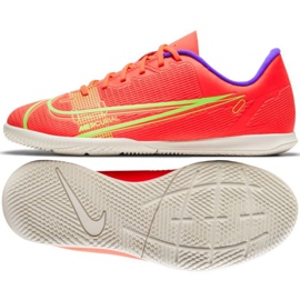Chuteira Nike Mercurial Vapor 14 Club Ic Jr CV0826 600 multicolorido laranjas e vermelhos