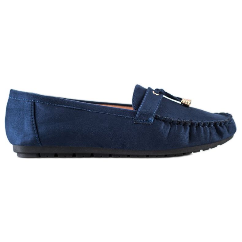 SHELOVET Mocassins casuais azul marinho