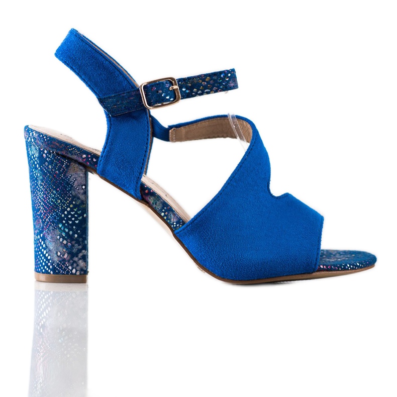 S. BARSKI Sandálias Com Salto Decorativo S.BARSKI azul