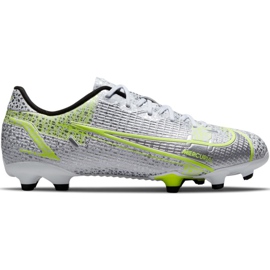 Nike Mercurial Vapor 14 Academy FG / MG Junior CV0811 107 chuteiras prata