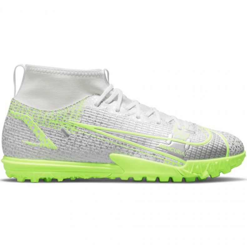 Chuteiras Nike Mercurial Superfly 8 Academy Tf Jr CV0789-107 cinza prata Chuteiras Nike Mercurial Superfly 8 Academy Tf Jr CV0789-107 cinza prata
