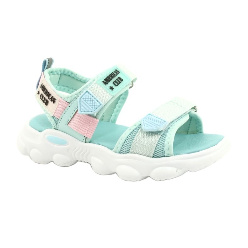 American Club Sandálias verdes das meninas verde RL32/21